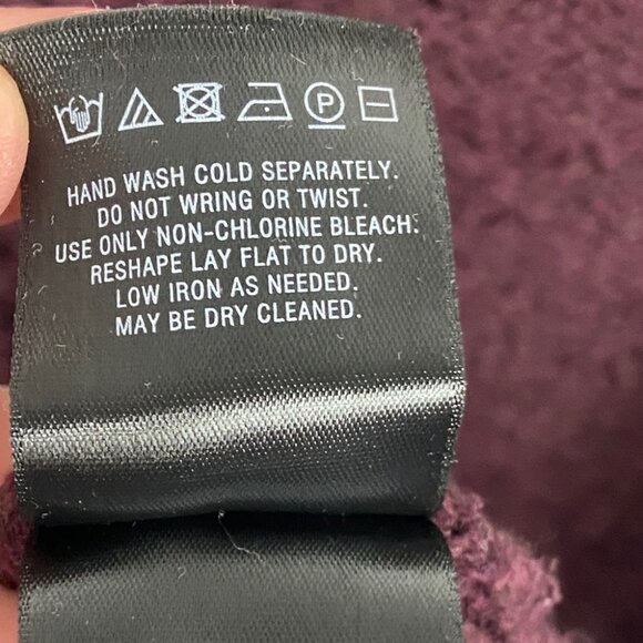 Anthropologie Knitted‎ and Knotted Knit Lace Burgundy Maroon Sweater Size XS Top - Picture 10 of 11